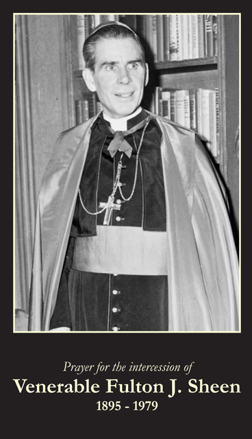 Blessed Archbishop Fulton J. Sheen Prayer Card